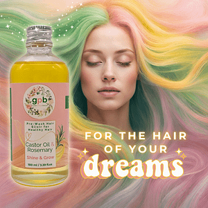 Castor Oil & Rosemary Hair Oil - Shine and Grow