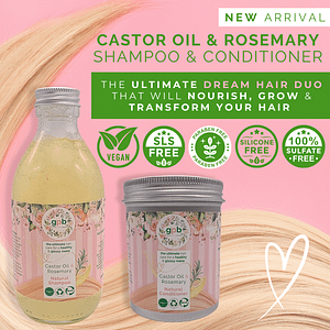 Castor Oil Shampoo and Conditioner with Rosemary Oil