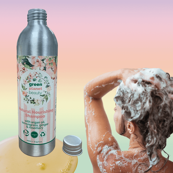 Natural Shampoo with Argan and Rosemary Oil | Plastic Free | Vegan