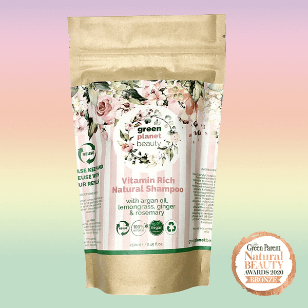 Natural Shampoo with Argan & Rosemary Oil - Biodegradable Refill