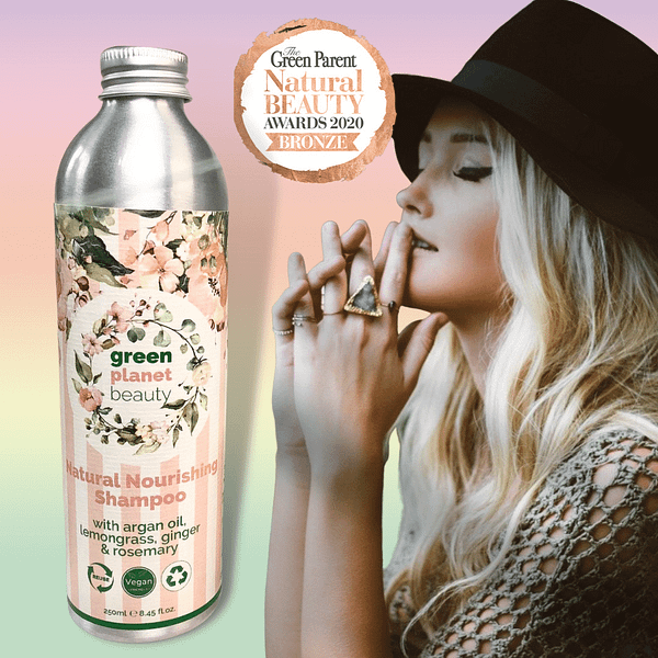 Natural Shampoo with Argan & Rosemary Oil - Biodegradable Refill - Image 2