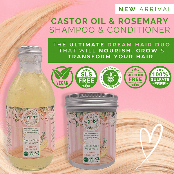 Castor Oil Shampoo and Conditioner with Rosemary Oil