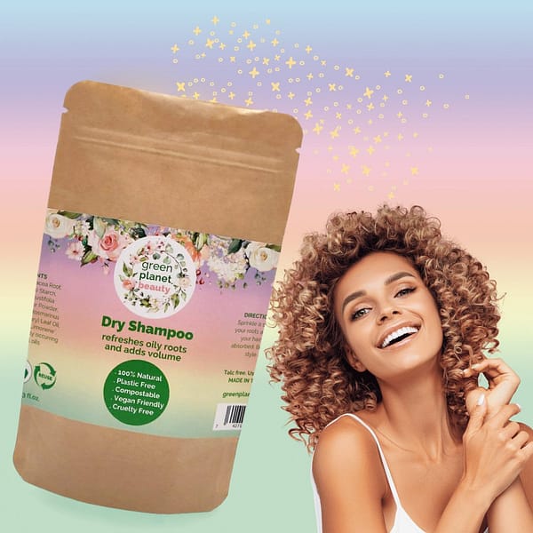 Natural Dry Shampoo Powder Refill Pouch | Plastic Free | Talc & Benzene FREE